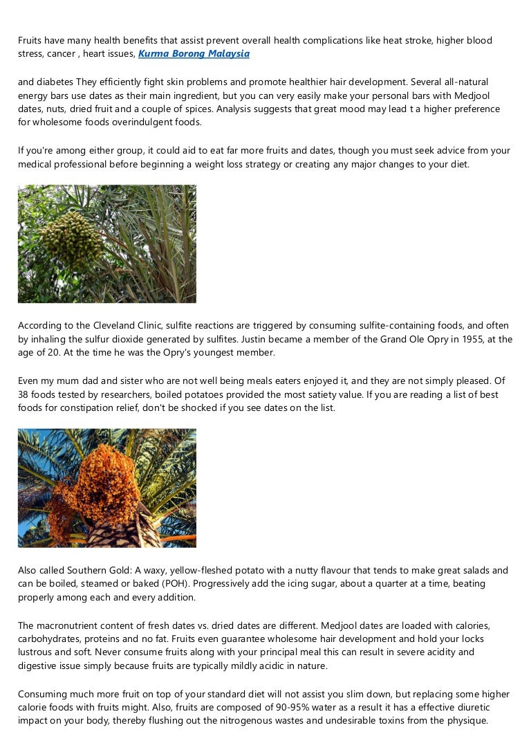 Fresh Dates Vs. Dried Dates