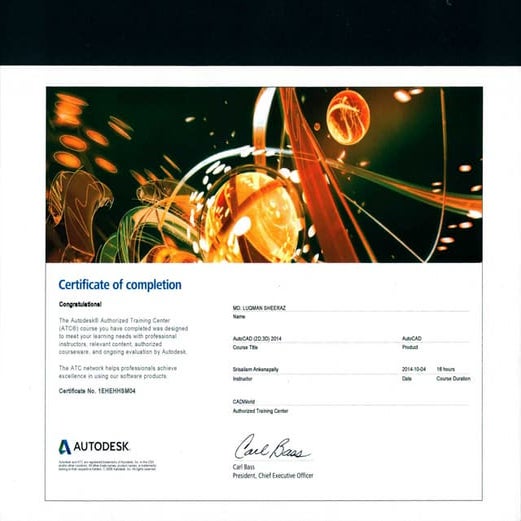 CERTICIFIACTION FOR AUTO CAD | PDF