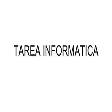 Tarea informatica