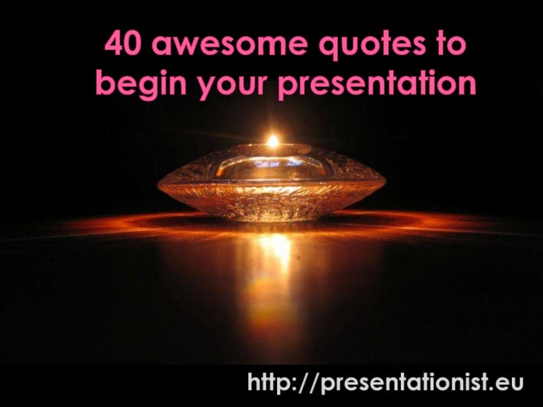 opening quotes for presentation