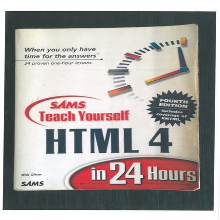 2000 SAMS Teach Yourself HTML 4 in 24 Hours | PDF