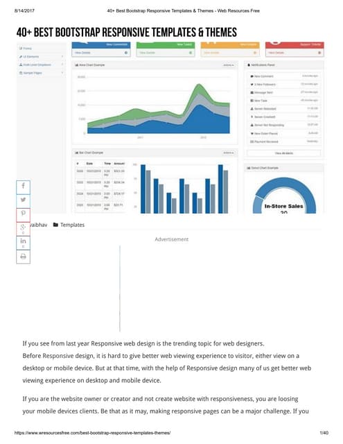 bootstrap responsive templates 