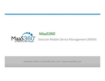 Presentación Maas360 - Sebastian Osterc