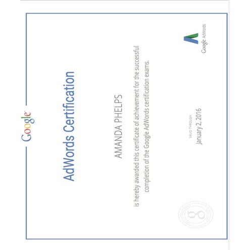 AdWords Certification