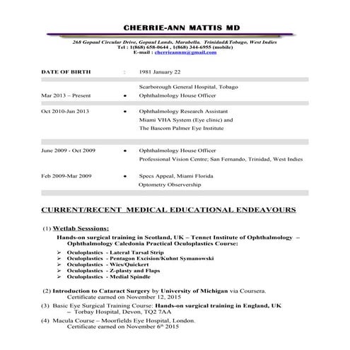 Final Resume February 2016