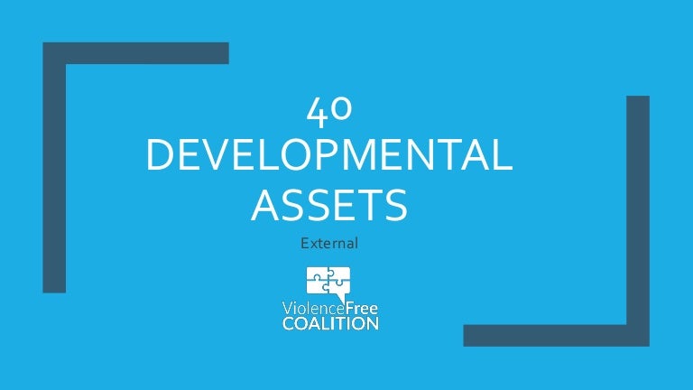 40 Developmental Assets External