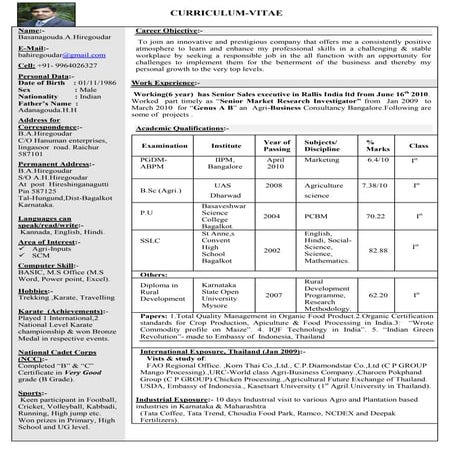RESUME - B.V.RAMANA MURTHY | DOC