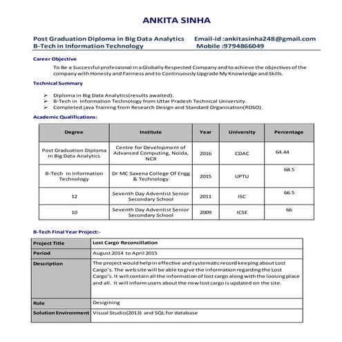 Samarpan Rai Resume | PDF