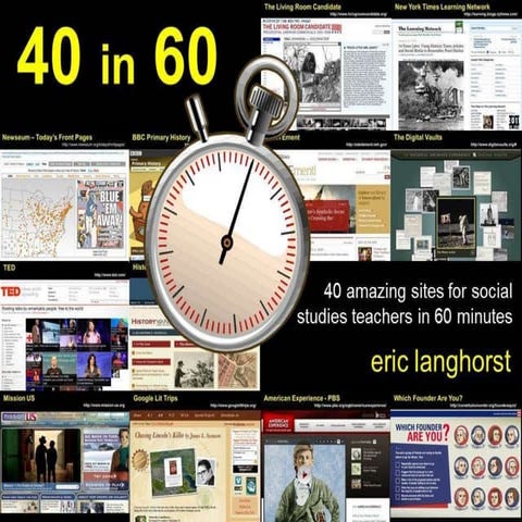 40 Great Websites for Social Studies Teachers in 60 Minutes