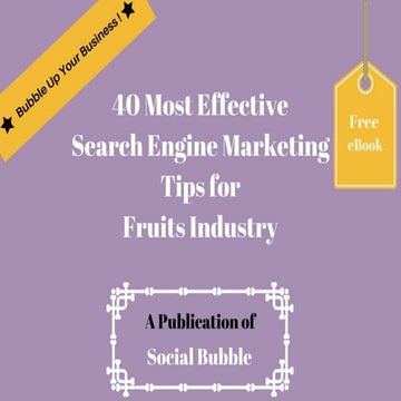 40 most effective search engine marketing tips for fruits industry