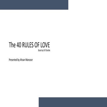 40 rules of love 