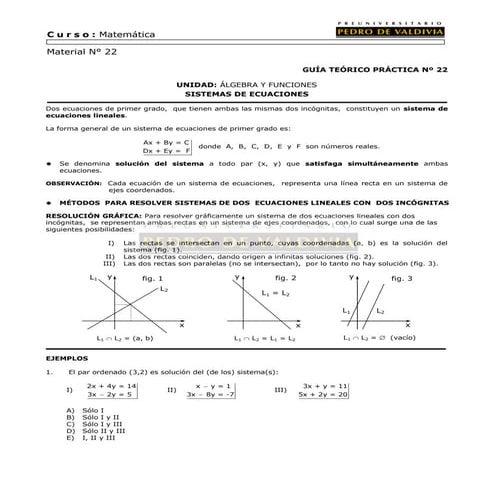 40 sistemas de ecuaciones