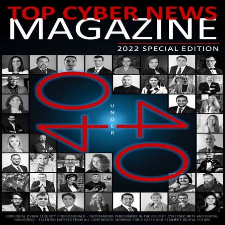 40 under 40 in cybersecurity. top cyber news magazine