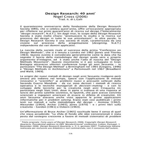 Cross - 40 years of design research (trad. italiana)