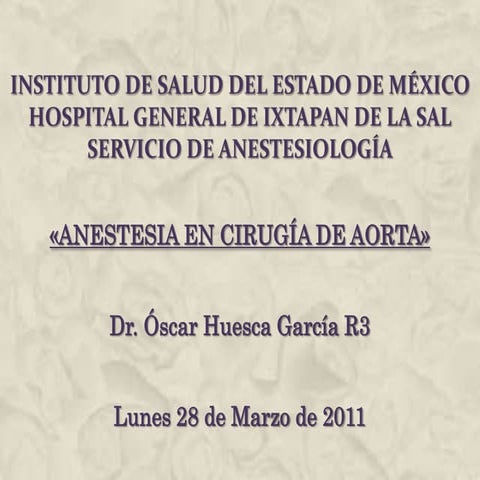 Anestesia en Cirugía de Aorta