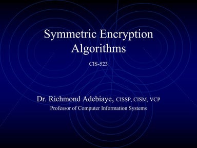 Symmetric encryption