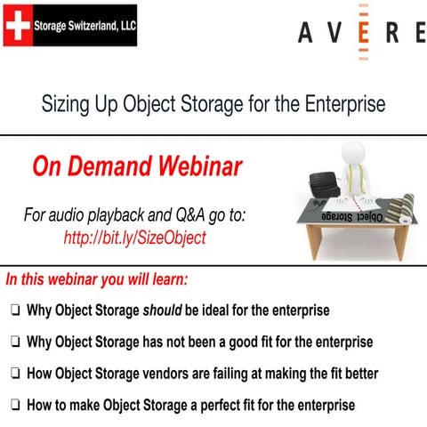 Webinar: Sizing Up Object Storage for the Enterprise