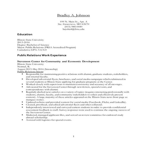 Resume updated 2 6 2016