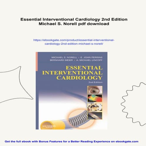 Essential Interventional Cardiology 2nd Edition Michael S. Norell | PDF