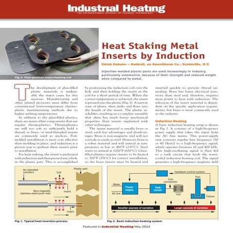 Article: Heat Staking Metal Inserts with Induction