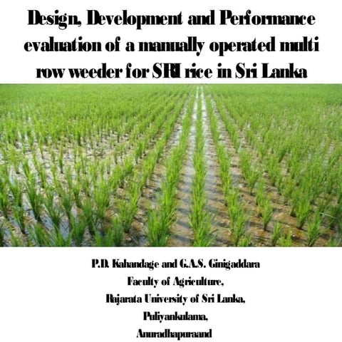 1411 - Design, Development and Performance: Evaluation of a Manually Operated...