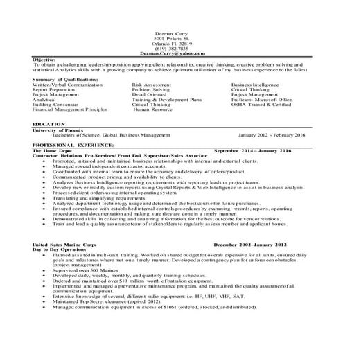 Dezman Resume orladno