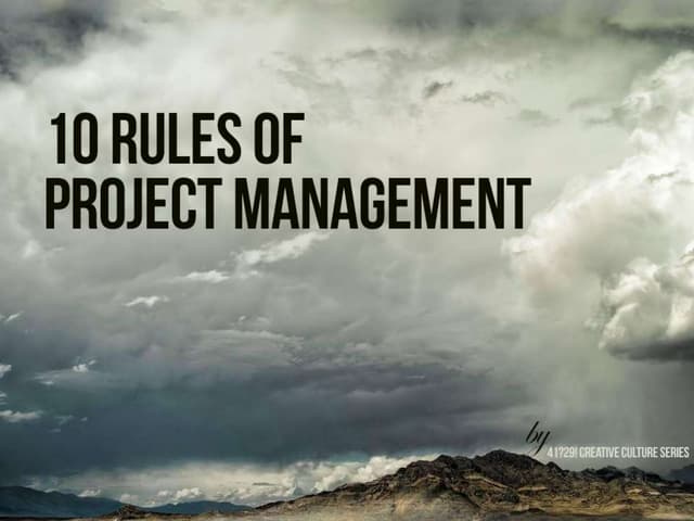 10 Steps of Project Management in D...