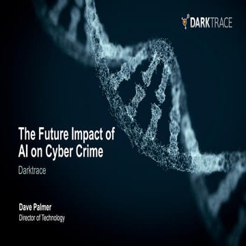 The future impact of AI in cybercrime
