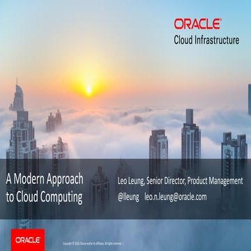 A modern approach to cloud computing 