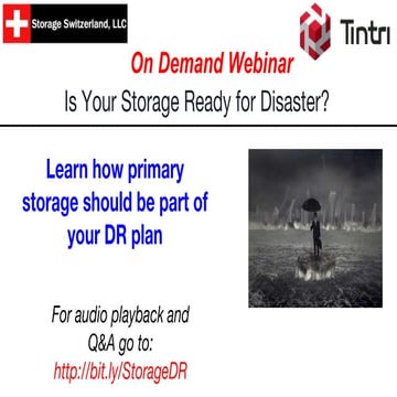 Webinar: Is Your Storage Ready for Disaster?