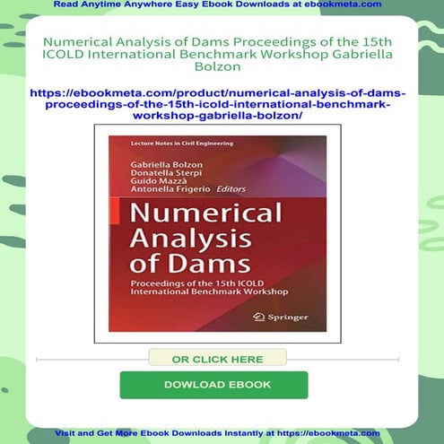Numerical Analysis of Dams Proceedings of the 15th ICOLD International ...