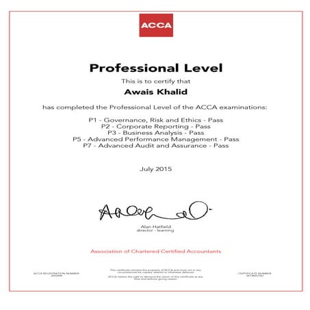 professional certificate | PDF