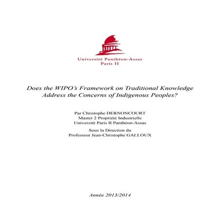 Christophe Dernoncourt Mémoire