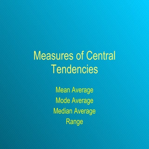 4[1].4central Tendencies