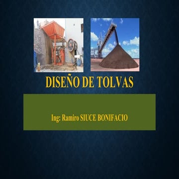 Concentración de minerales. Tolvas en minería | PPTX