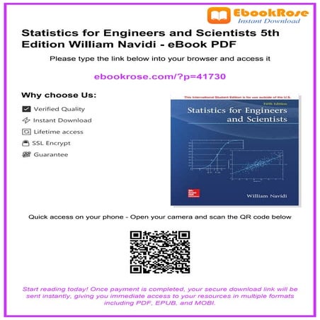 Probabilities and Statistics for Engineers 11 Lecture 1 | PDF