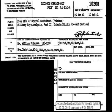 Military Cryptanalytics II