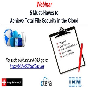 Webinar: How To Achieve Total File Security in the Cloud
