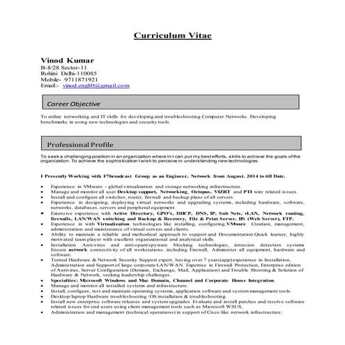 BMS ENGINEER CV | DOCX