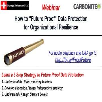 How to “Future Proof” Data Protection for Organizational Resilience