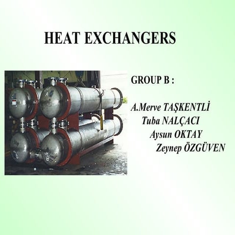 heat exchangers for chemical engineers. ppt