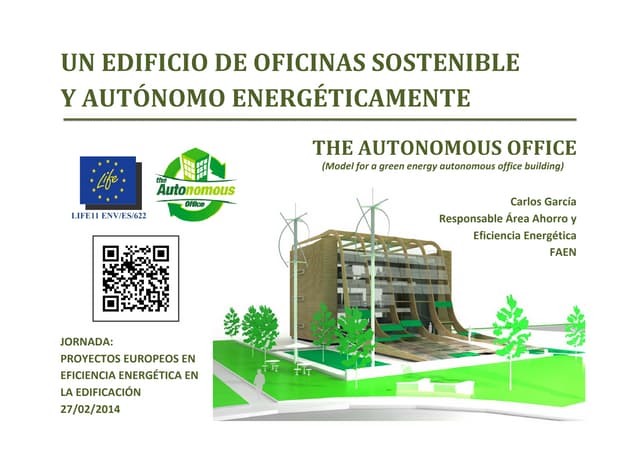Ponencia Jornada técnica “Proyectos europeos en eficiencia energética en edificación”