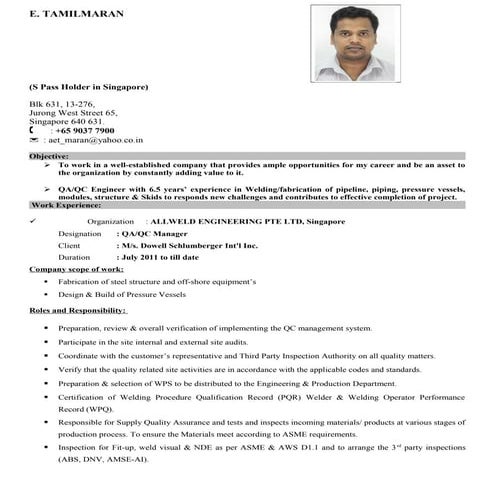 CV-Tamilmaran-B.E (Mechanical)