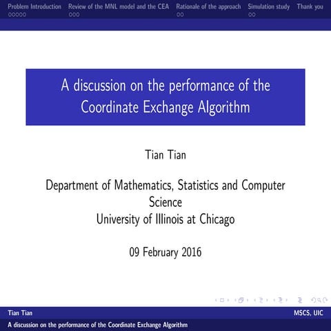A discussion on the performance of the CEA (slides)