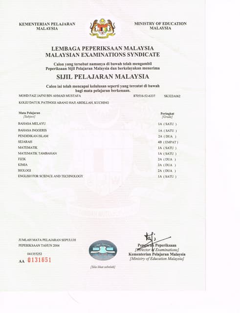 DEGREE TRANSCRIPT | PDF