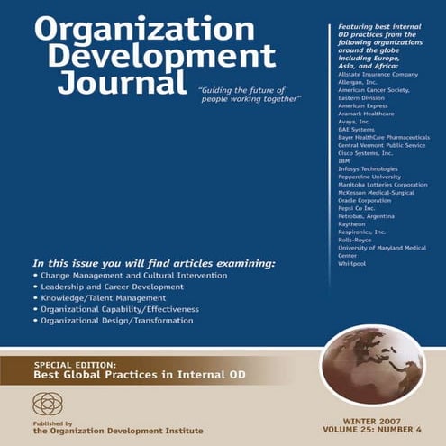 Organization Development Accelerating Learning and Transformation 2nd ...