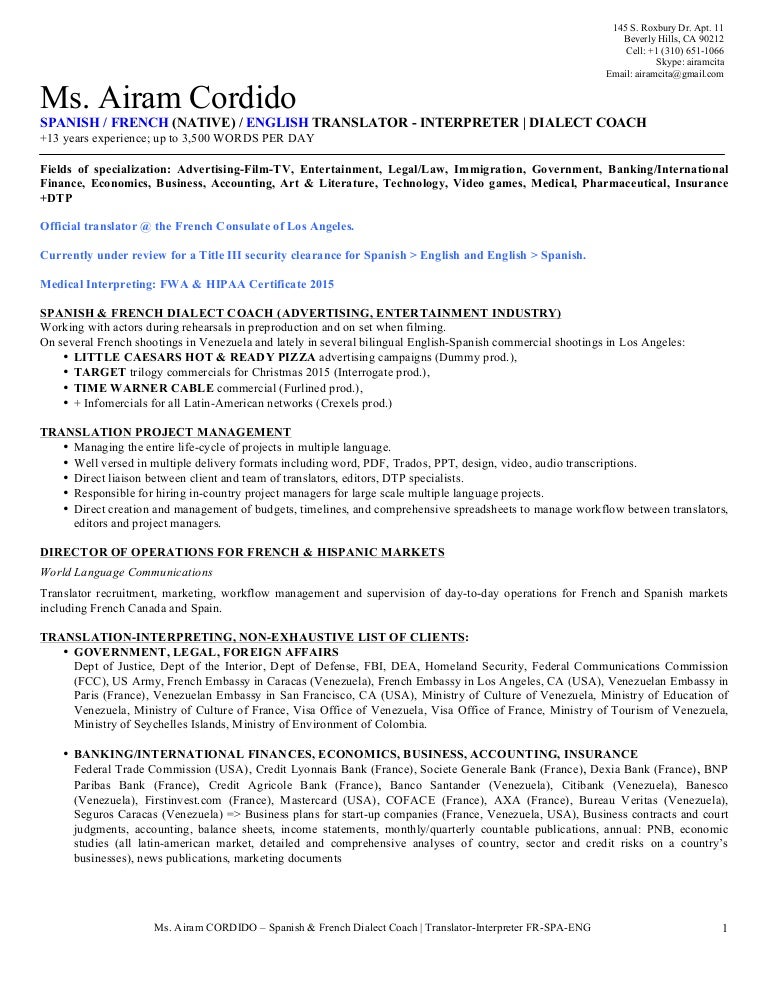 A Cordido Dialect Coach Translator Spanish French English