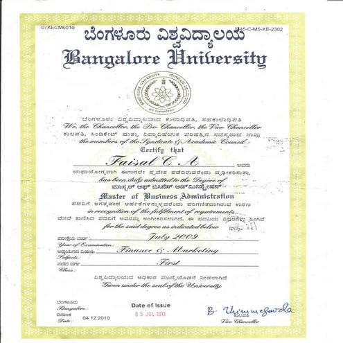 MBA cirtificate attested | PDF