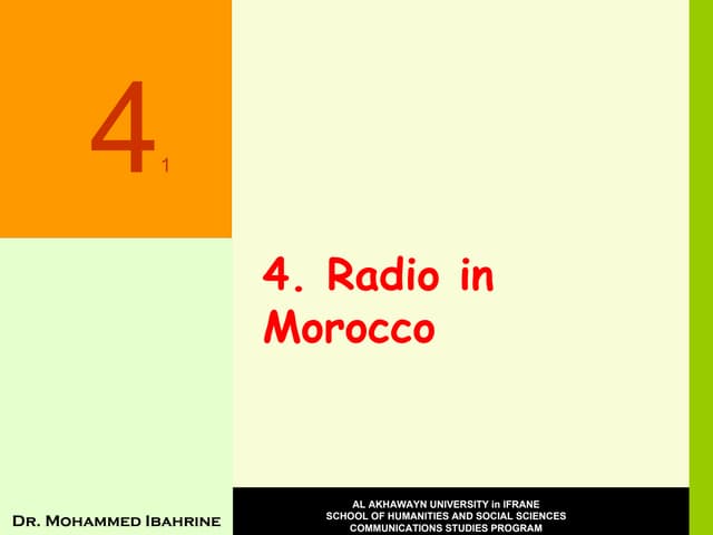 4 1 Ibahrine Moroccan Radio