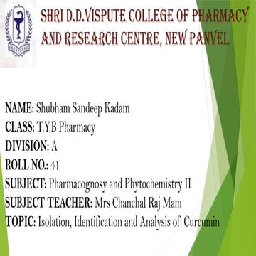 (Pharmacognosy)         b pharmacy .pptx